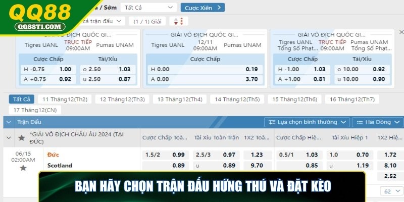 the-thao-qq88-chon-tran-dau