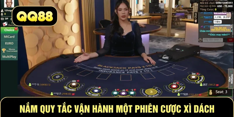 Nắm quy tắc vận hành một phiên cược Xì Dách